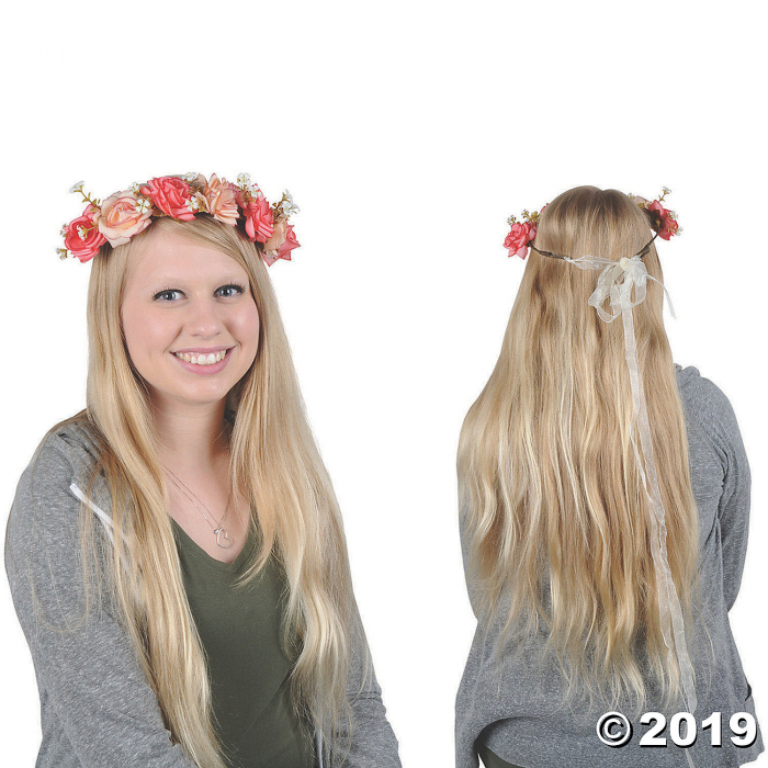 Pink Floral Wedding Crown (1 Piece(s))