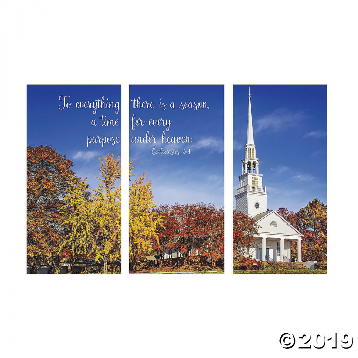 Religious Fall Backdrop Banner (1 Set(s))