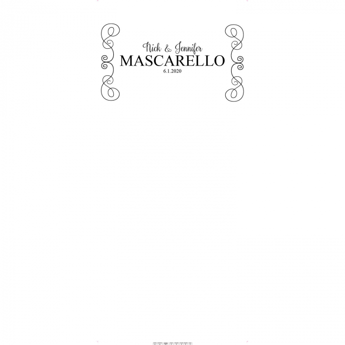 Personalized Scrollwork Photo Booth Backdrop (1 Piece(s))