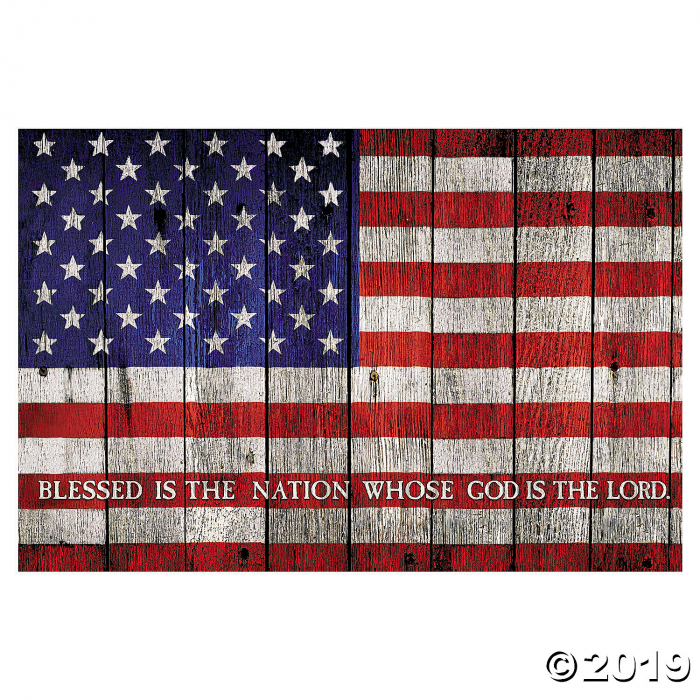 American Flag with Verse Backdrop (1 Set(s))
