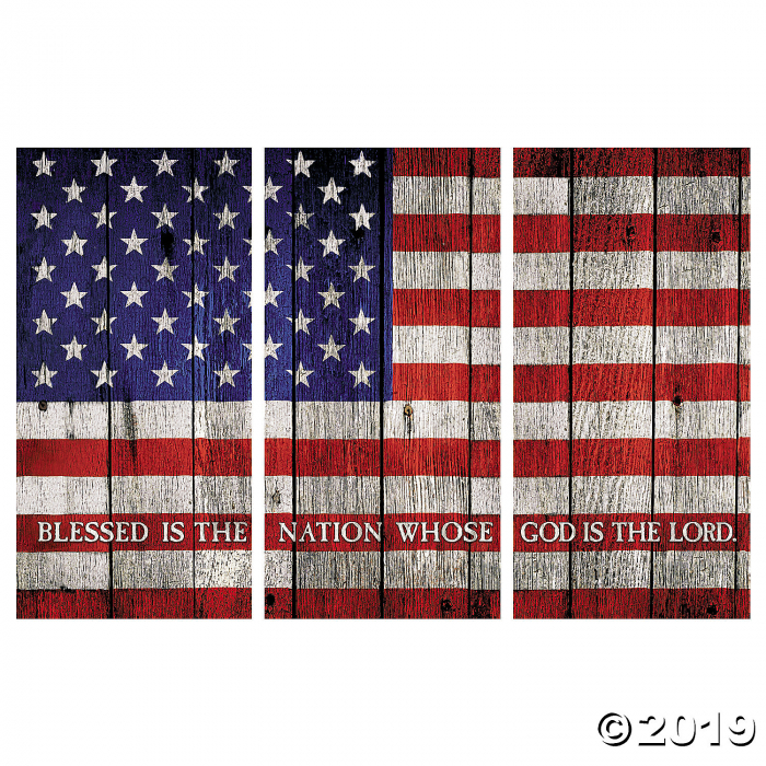 American Flag with Verse Backdrop (1 Set(s))