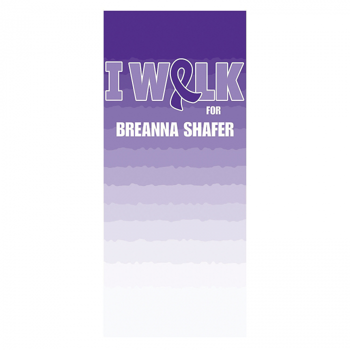 Personalized Awareness Ribbon I Walk For Vinyl Backdrop (1 Piece(s))