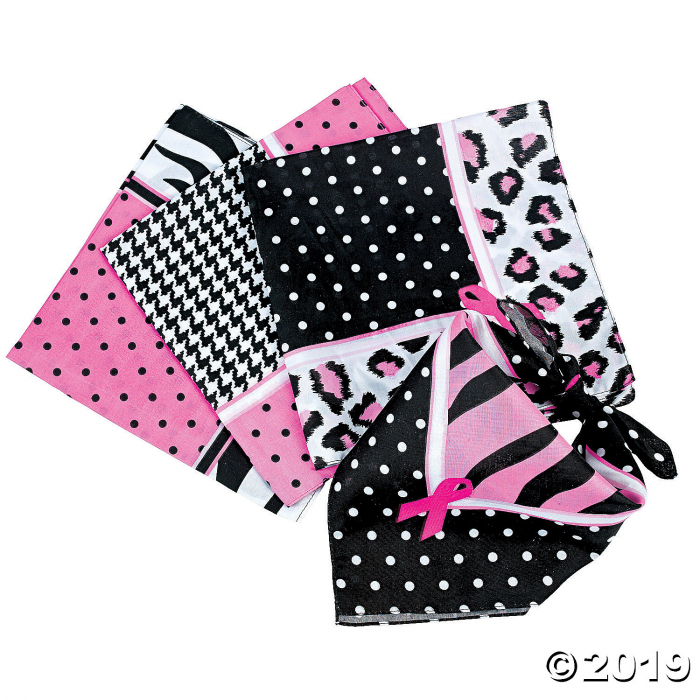 Sassy Breast Cancer Awareness Bandanas (Per Dozen)