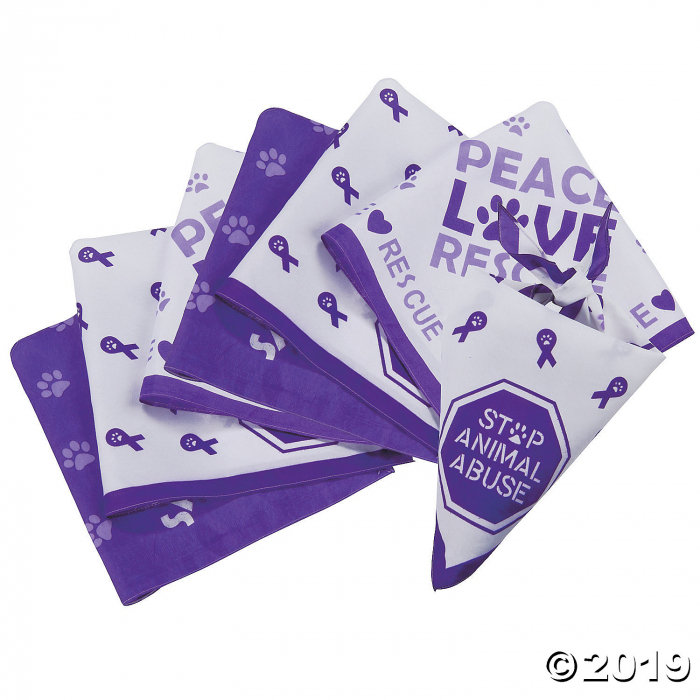 Pet Awareness Triangle Bandanas (Per Dozen)