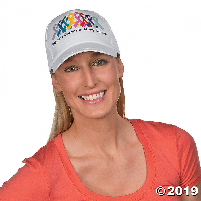 Cancer Awareness Baseball Caps (Per Dozen)