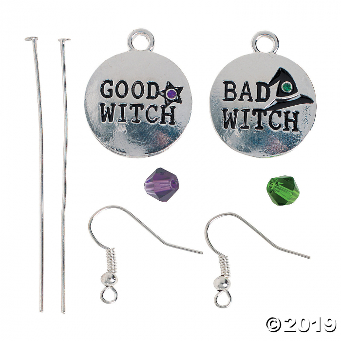 Good Witch/Bad Witch Earrings Craft Kit (6 Pair)