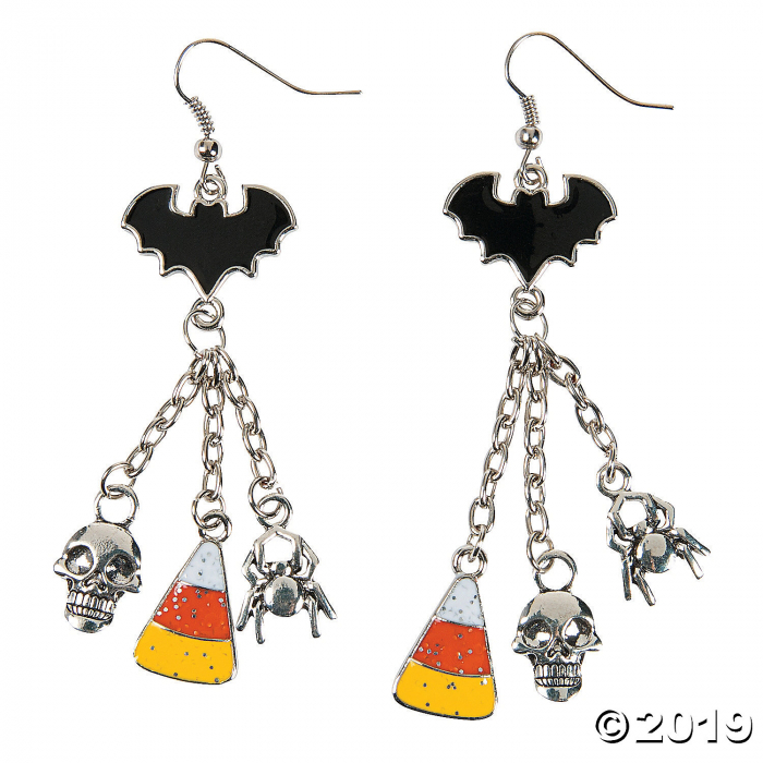 Bat Dangle Earrings Craft Kit (6 Pair)
