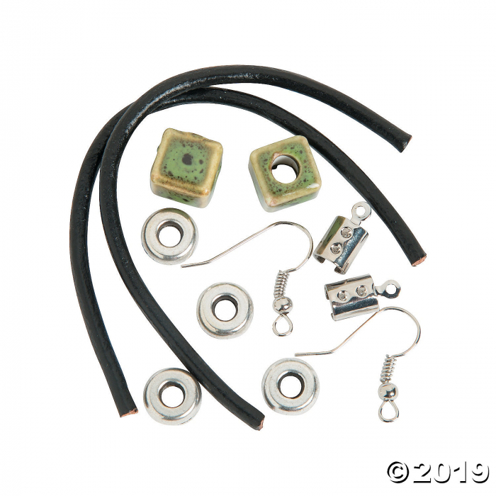 Leather Cording Earrings Craft Kit (2 Pair)