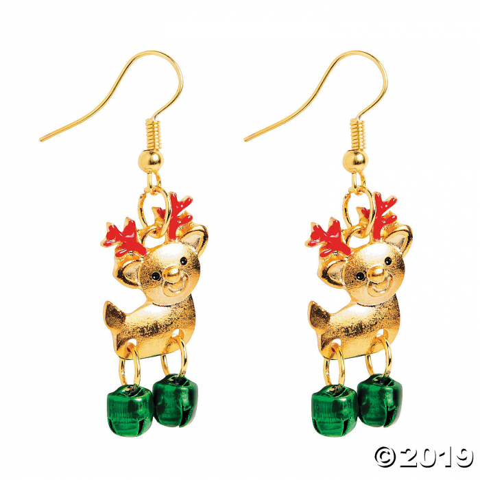 Cute Reindeer Earrings Craft Kit (6 Pair)
