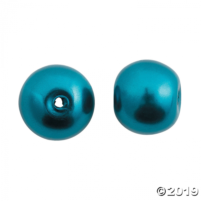 Blue Pearl & Bicone Crystal Bead Mix (50 Piece(s))