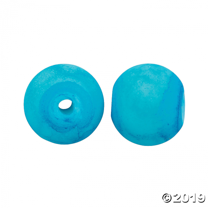 Turquoise Watercolor Beads (100 Piece(s))
