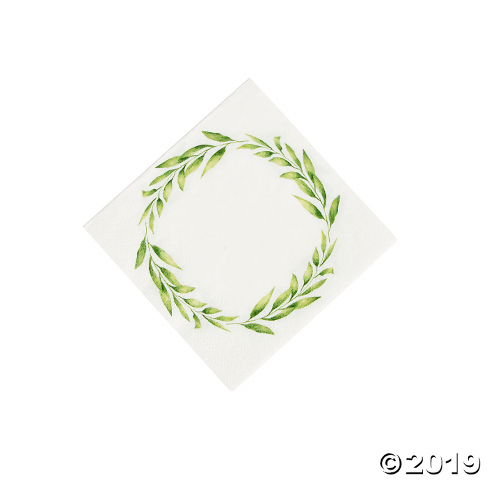 Spring Greenery Beverage Napkins (16 Piece(s))