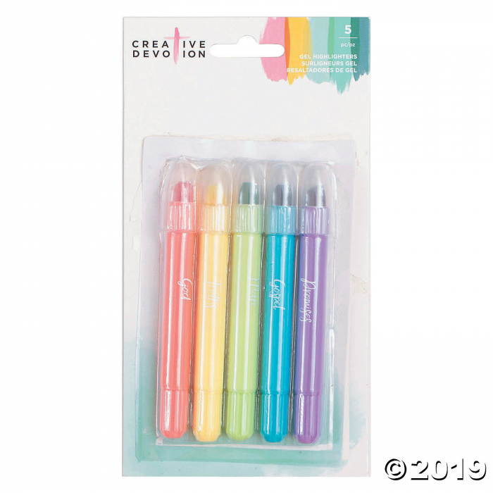 5-Color Pastel American Crafts Journaling Highlighter Markers (1 Set(s))