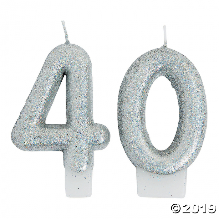 40th Birthday Sparking Celebration Candle (1 Set(s))