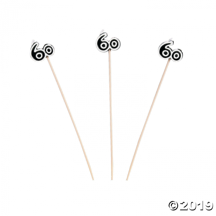 60th Birthday Celebration Candles (6 Piece(s))