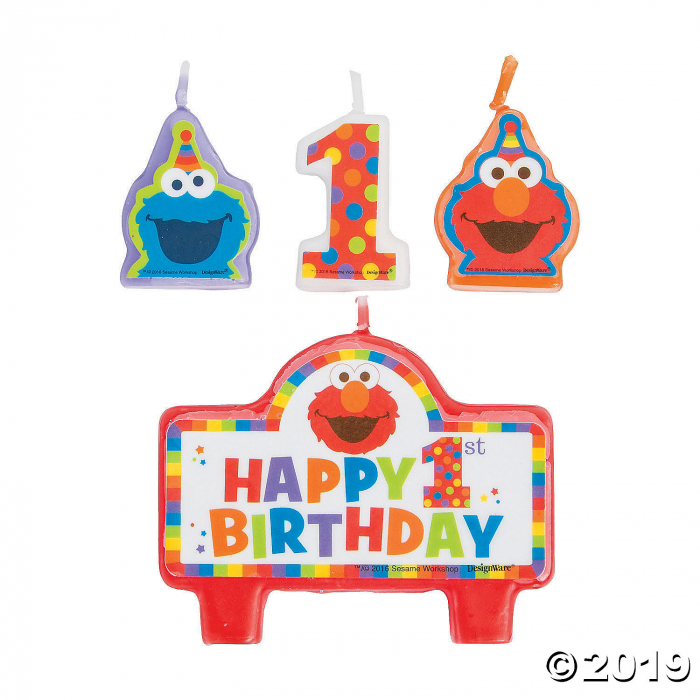 Sesame Street® Elmo Turns One Candle Set (1 Set(s))