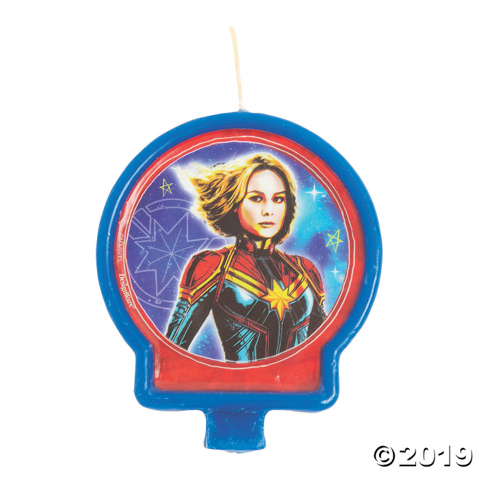 Captain Marvel Birthday Candle (1 Piece(s))