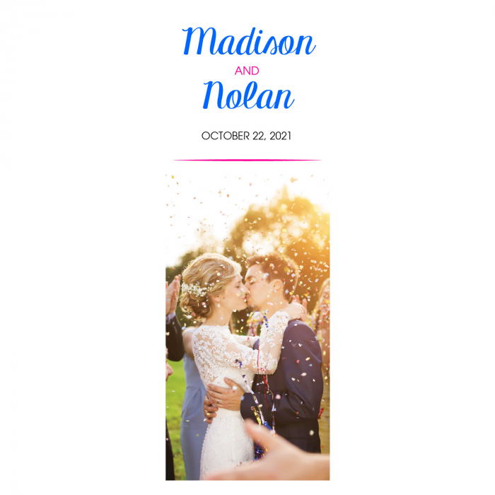 Custom Photo Wedding Bookmarks (24 Piece(s))