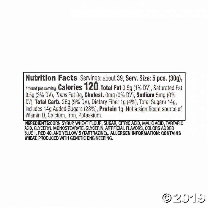 41 oz. Sour Punch® Twists Fruit-Flavored Chewy Candy (210 Piece(s))