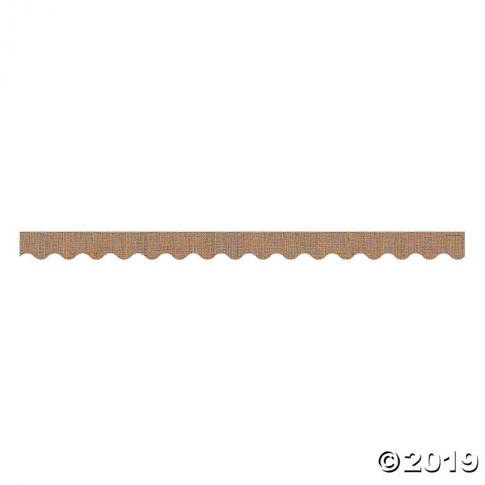 Burlap Scalloped Bulletin Board Border (1 Unit(s))