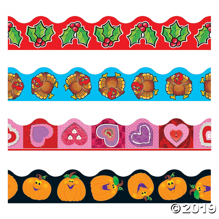 Terrific Trimmers® Holidays Bulletin Board Borders Variety Pack (48 Piece(s))