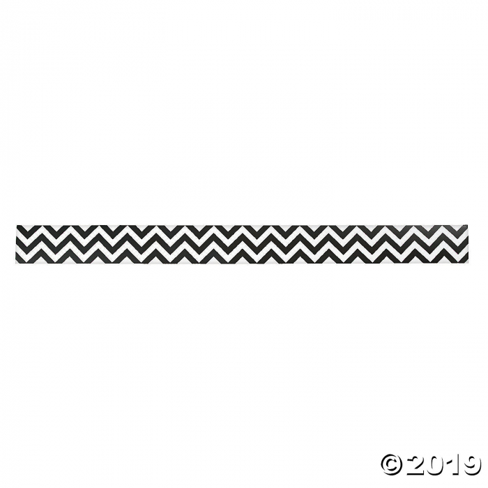 Black Chevron Bulletin Board Borders (Per Dozen)