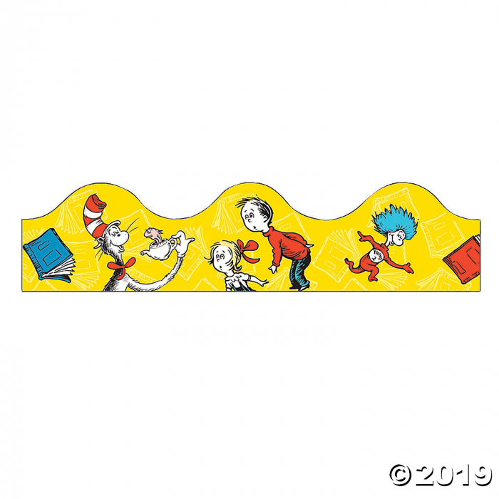 Eureka® Dr. Seuss The Cat in the Hat Yellow Bulletin Board Borders (Per Dozen)