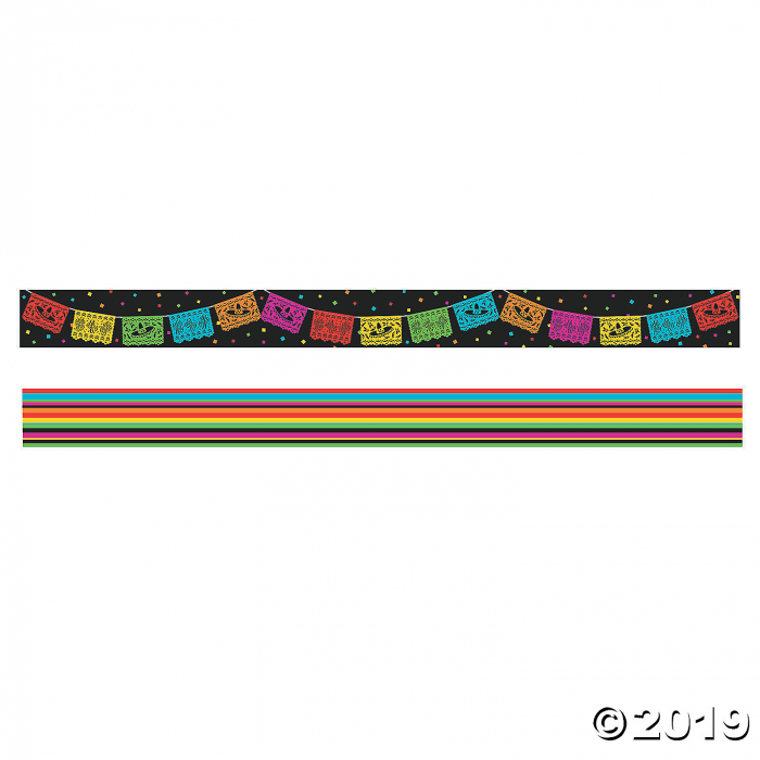 Double-Sided Fiesta Bulletin Board Borders (Per Dozen)