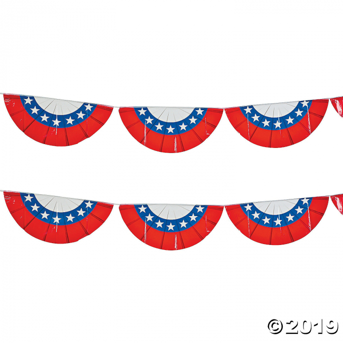 Plastic Patriotic Bunting