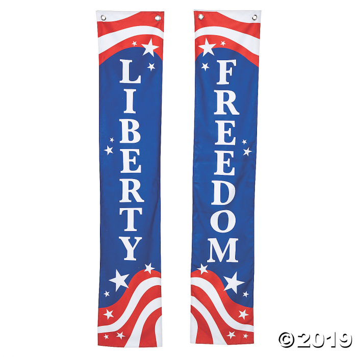 Patriotic Pillar Buntings with Words (1 Set(s))