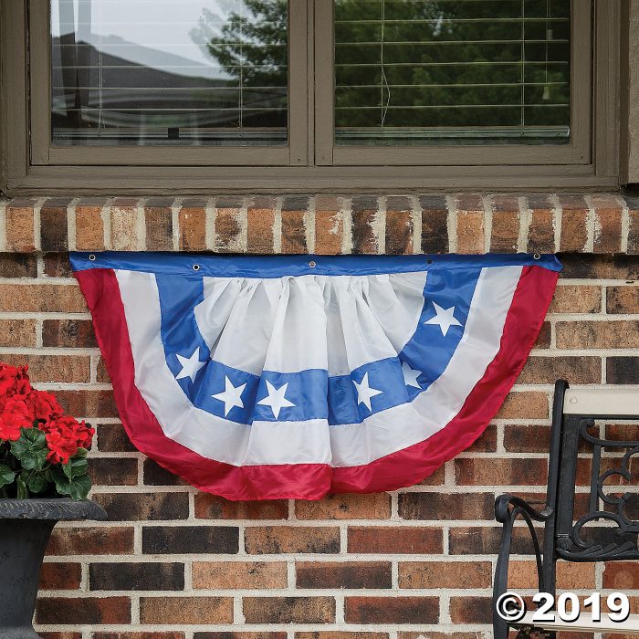 Cloth Patriotic Bunting with Large Stars (1 Piece(s))