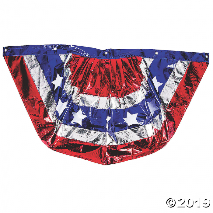 Metallic Patriotic Bunting (1 Piece(s))