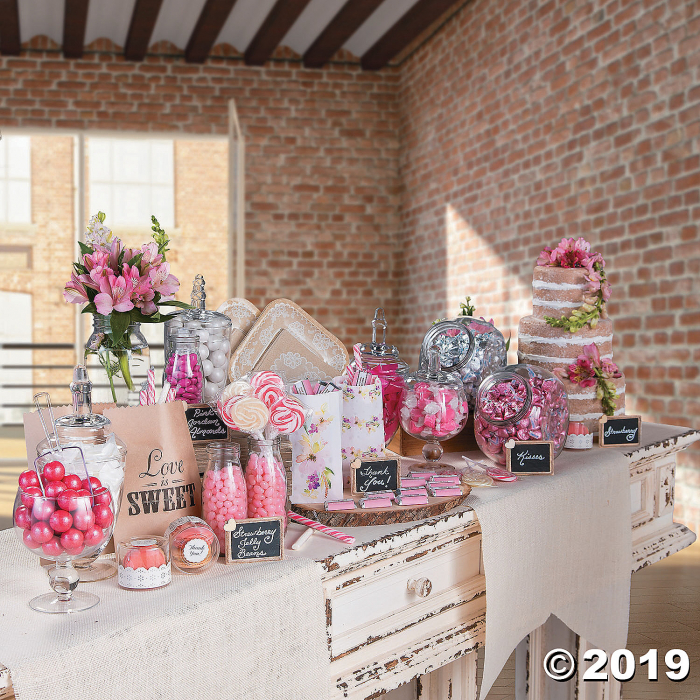 Pink Candy Buffet Assortment (1600 Piece(s))
