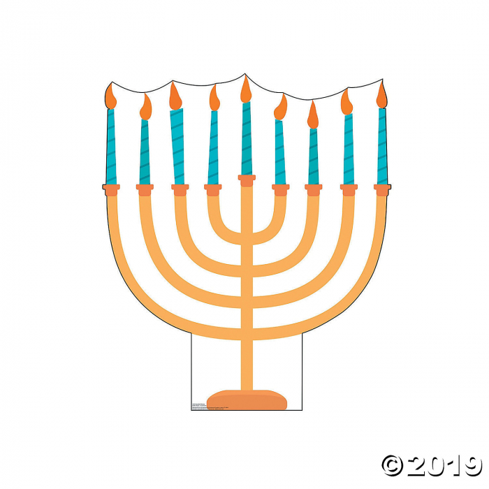 Hanukkah Menorah Cardboard Stand-Up (1 Piece(s))