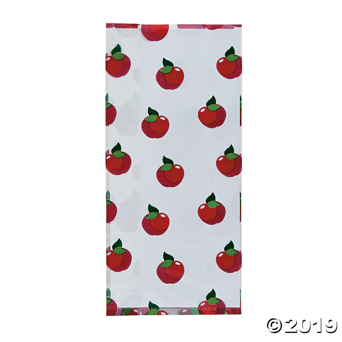 Fall Apple Cellophane Bags (Per Dozen)