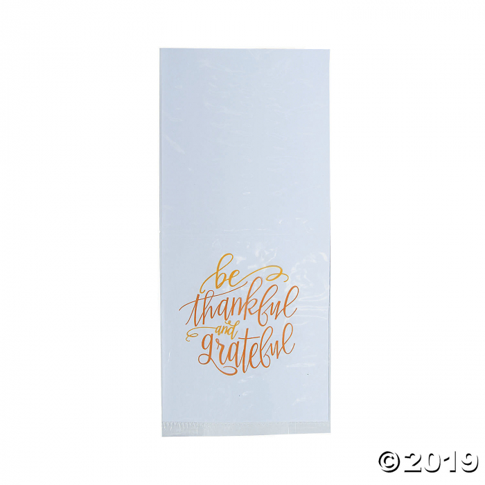 Thankful Thanksgiving Cellophane Bags (Per Dozen)
