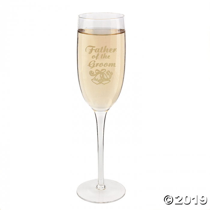 Father of the Groom Champagne Flute