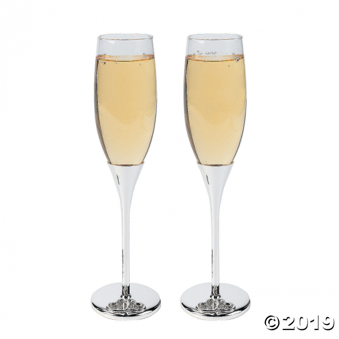 Floating Crystals Wedding Champagne Flute (1 Set(s))