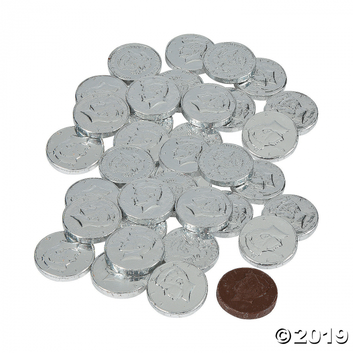 Silver Coins Chocolate Candy (1 lb(s))