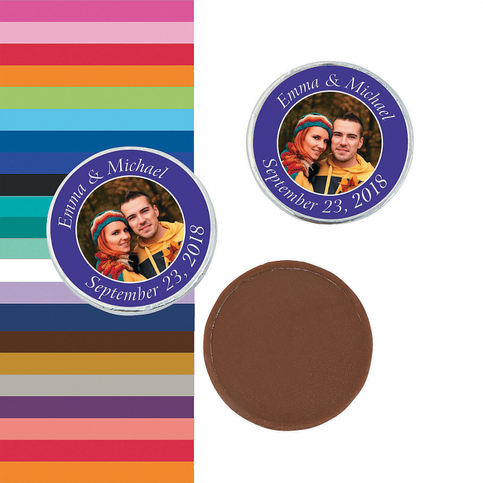Custom Photo Coins Chocolate Candy (1 lb(s))