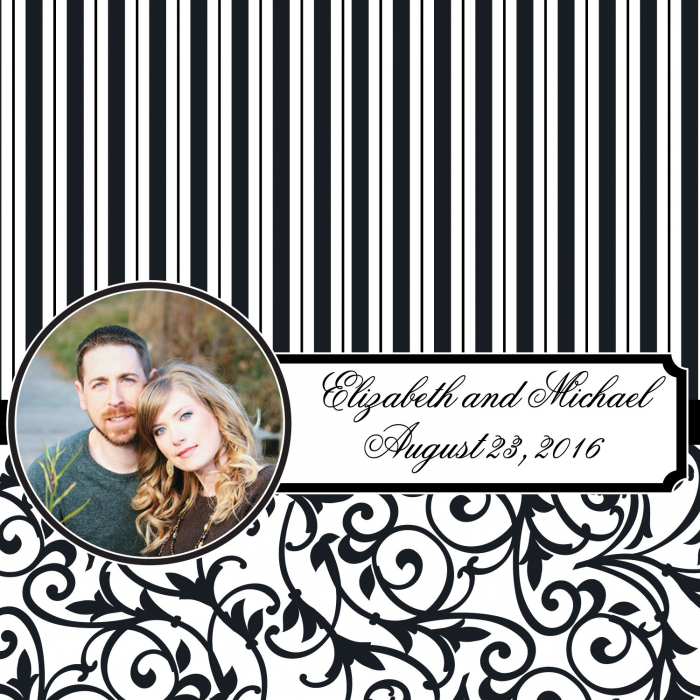 Custom Photo Black & White Wedding Chocolate Candy Bars (Per Dozen)