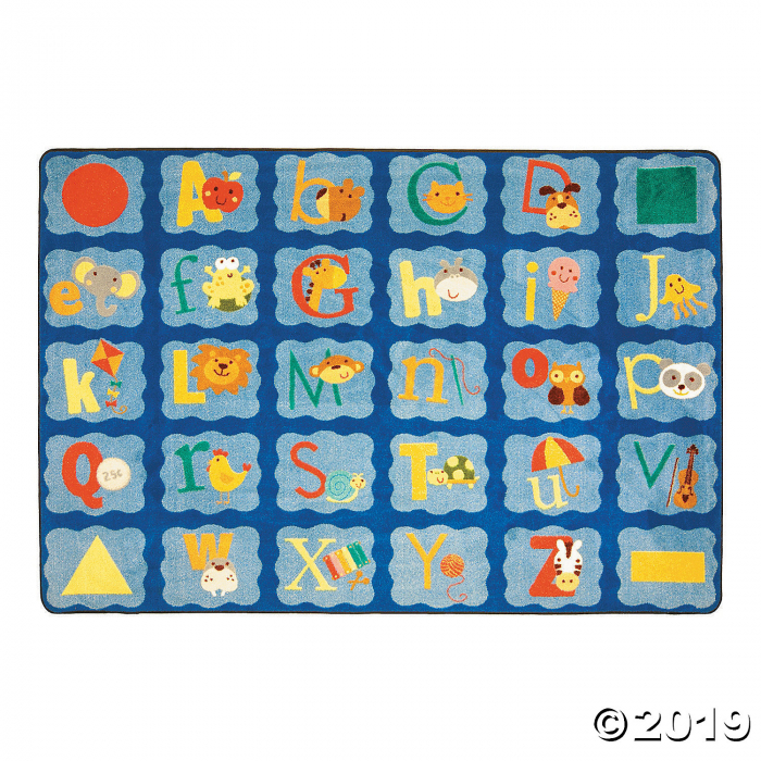 Alphabet Blues® Classroom Rug - 3 ft. 10 x 5 ft" (1 Piece(s))
