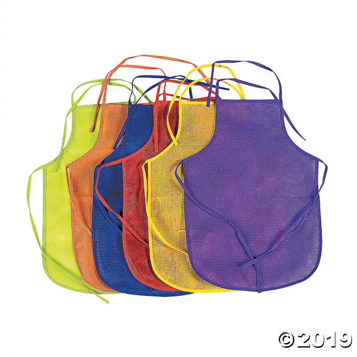 Colorful Kids' Aprons (Per Dozen)