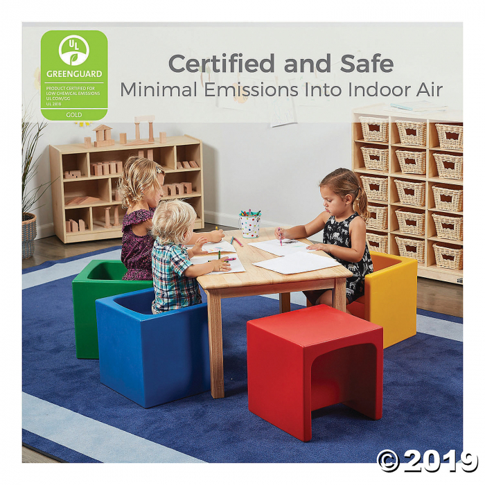 ECR4Kids Tri-Me 3-in-1 Cube Bench - Green (1 Unit(s))