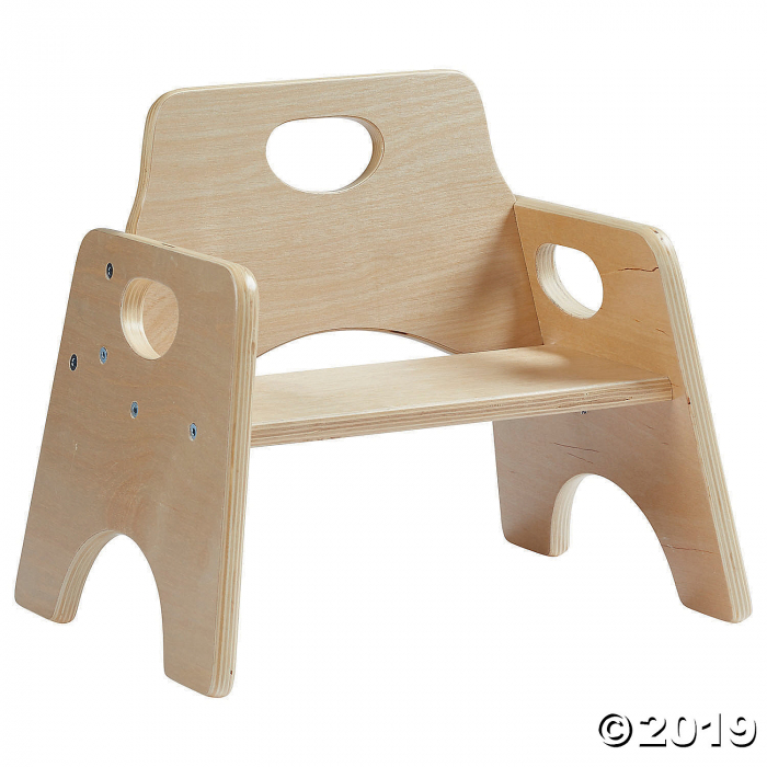 6in Stackable Wooden Toddler Chair - Ready-to-Assemble - 2PK (2 Unit(s))