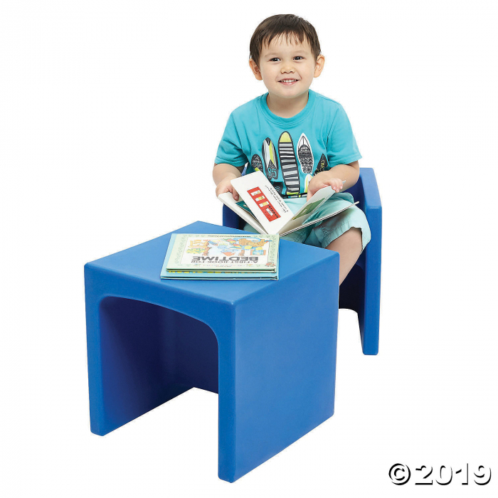 ECR4Kids Tri-Me 3-in-1 Cube Chair - Blue (1 Unit(s))