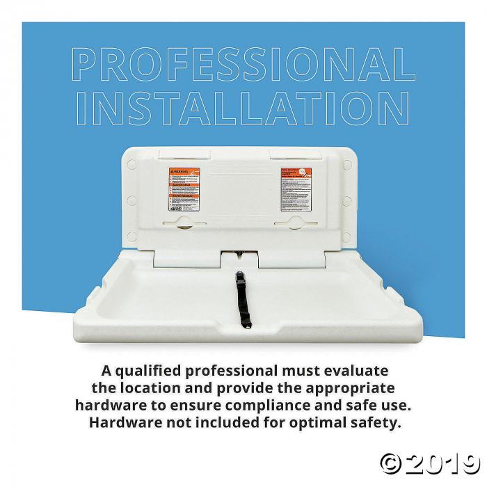 Horizontal Diaper Changing Station with 500 Disposable Sanitary Liners (1 Unit(s))