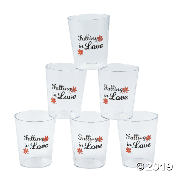 Falling in Love Plastic Shot Glasses (50 Piece(s))