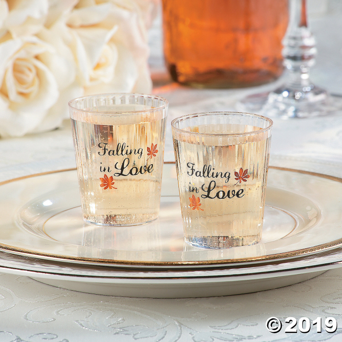 Falling in Love Plastic Shot Glasses (50 Piece(s))