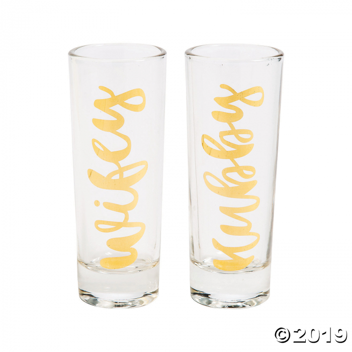 Wifey & Hubby Tall Shot Glasses (1 Set(s))